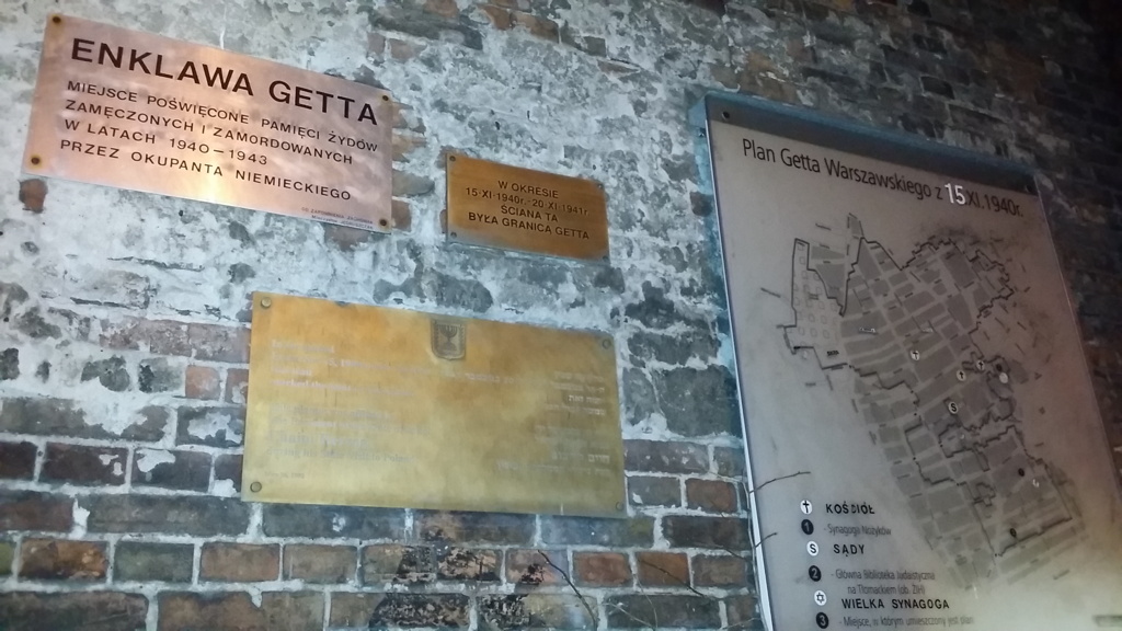 Mauerreste des Warschauer Ghettos